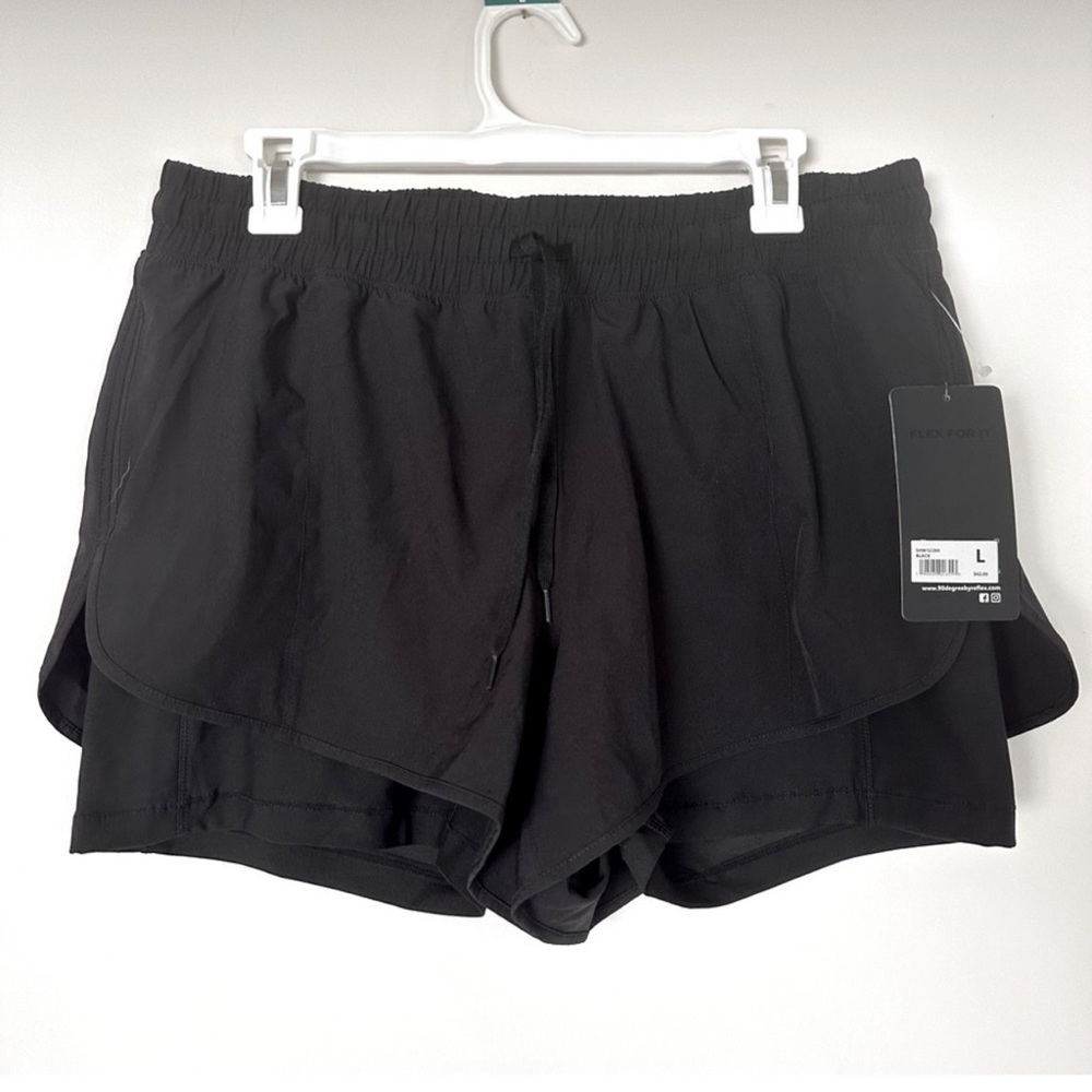 Black athletic shorts